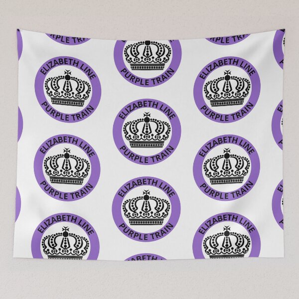 Item preview, Elizabeth Line Purple Train with Crown designed and sold by LoloTrends.