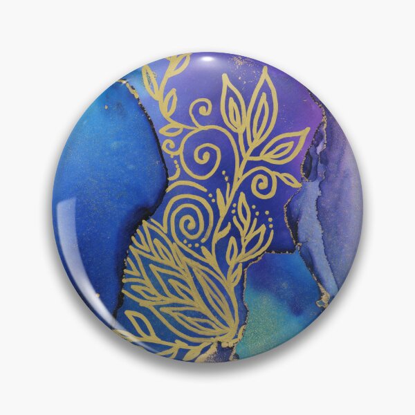 Item preview, Golden Blooms in Abstract Ink designed and sold by Olga Shvartsur.
