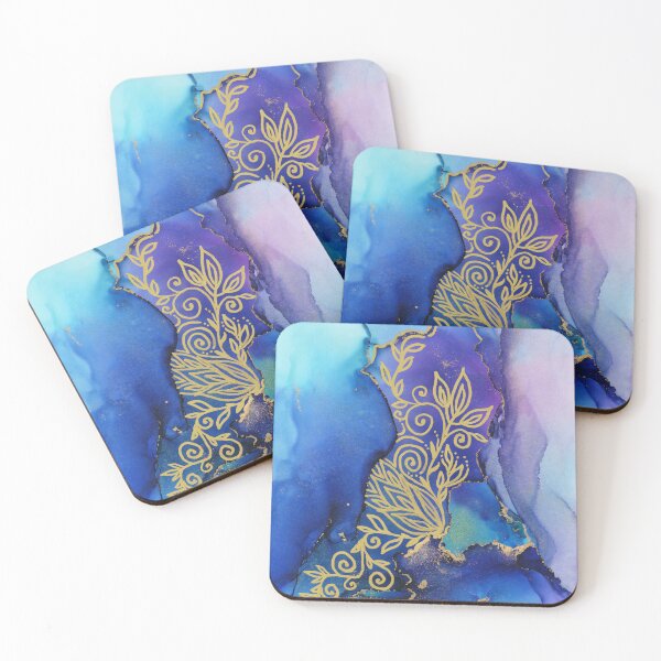 Item preview, Golden Blooms in Abstract Ink designed and sold by Olga Shvartsur.