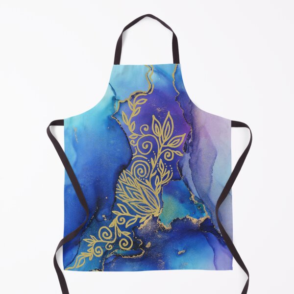 Item preview, Golden Blooms in Abstract Ink designed and sold by Olga Shvartsur.