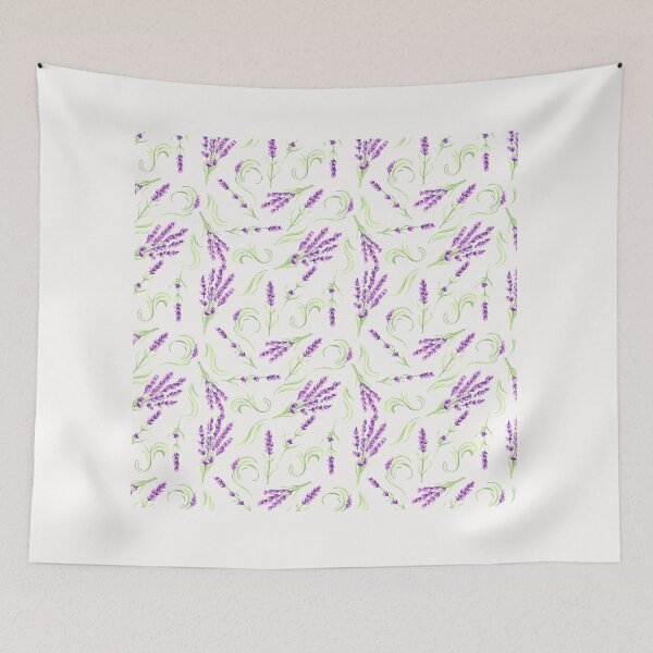 Item preview, lavender flowers patern designed and sold by SAJAMANIA.