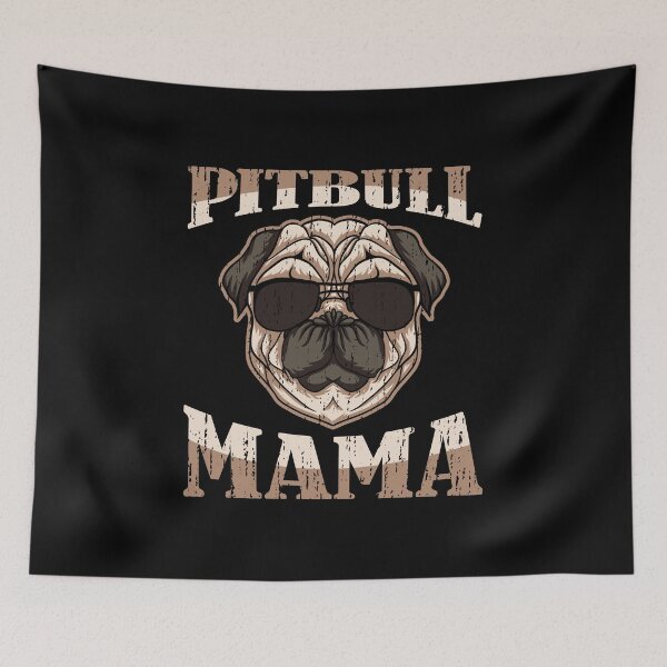 Artikelvorschau, Pitbull Mama Cute Dog Lover Fur Mom Muttertag entworfen und verkauft von haselshirt.