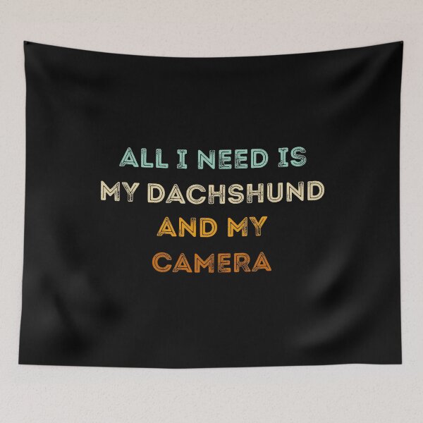 Item preview, Funny Photographer Gifts: All I Need Is My Dachshund And My Camera, Photography Lovers designed and sold by AMINE  ★★★★★.