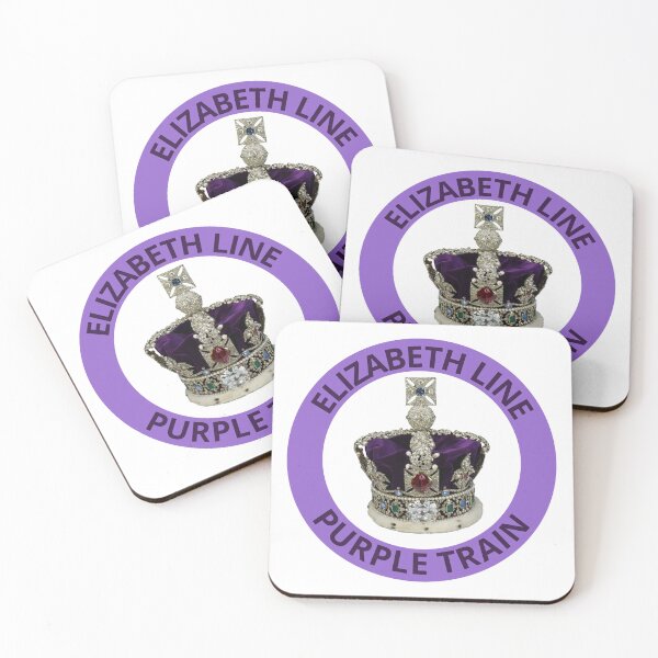 Item preview, Elizabeth Line Purple Train with Crown designed and sold by LoloTrends.