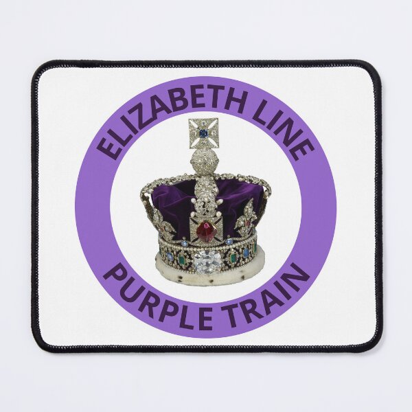 Item preview, Elizabeth Line Purple Train with Crown designed and sold by LoloTrends.