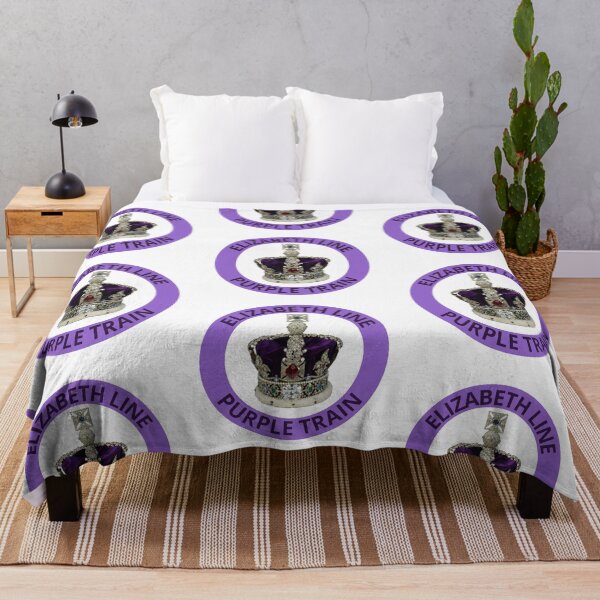 Item preview, Elizabeth Line Purple Train with Crown designed and sold by LoloTrends.