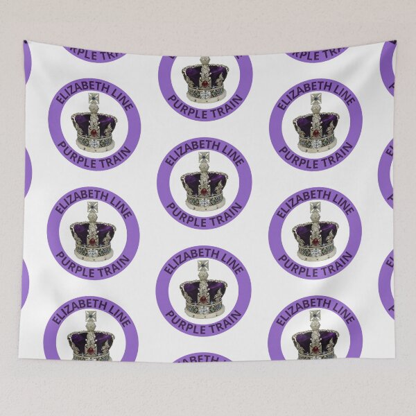 Item preview, Elizabeth Line Purple Train with Crown designed and sold by LoloTrends.