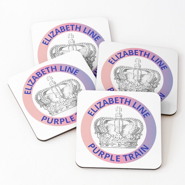 Item preview, Elizabeth Line Purple Train with Crown  designed and sold by LoloTrends.