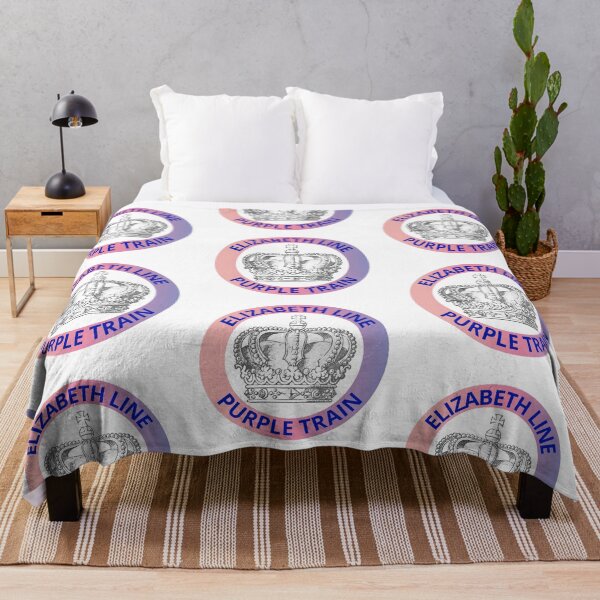 Item preview, Elizabeth Line Purple Train with Crown  designed and sold by LoloTrends.