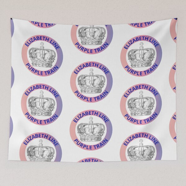 Item preview, Elizabeth Line Purple Train with Crown  designed and sold by LoloTrends.