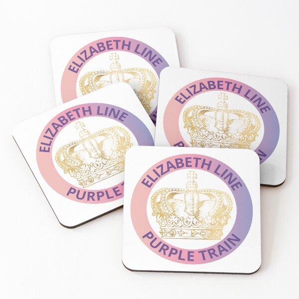 Item preview, Elizabeth Line Purple Train with Crown  designed and sold by LoloTrends.
