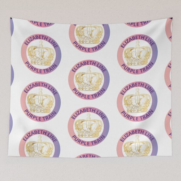 Item preview, Elizabeth Line Purple Train with Crown  designed and sold by LoloTrends.