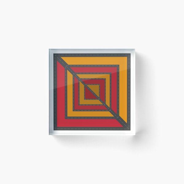 Item preview, Patch Work Design - Red and Golden Yellow going to infinity designed and sold by SaShaCreations.