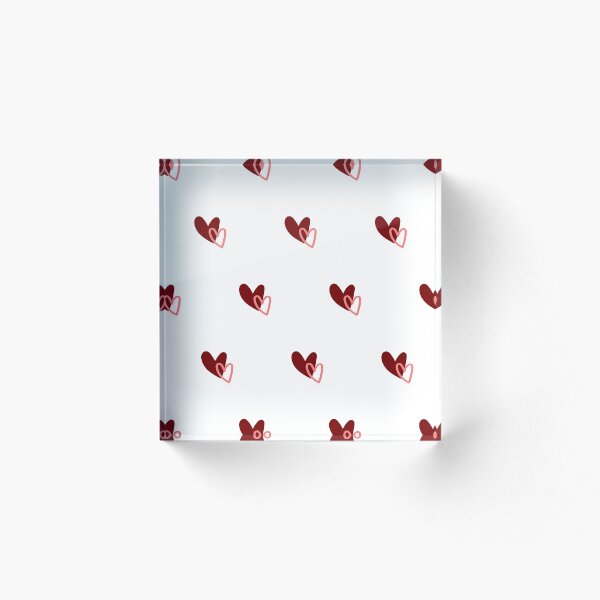 Aperçu de l'œuvre Modèle sans couture de coeur rouge mignon pour les partenaires - romantique créée et vendue par Recti.