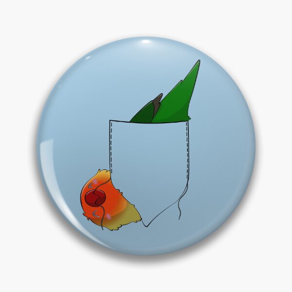 Item preview, Fischers lovebird in pocket designed and sold by Lovebirbs.