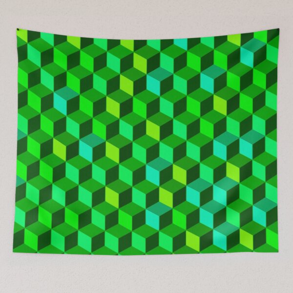 Item preview, Cubes Greens designed and sold by john-ess.