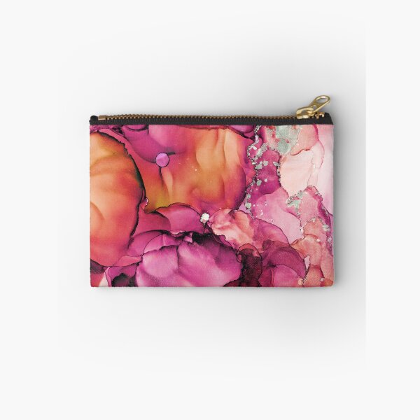 Item preview, Tropical Vibes Peach Magenta Abstract Ink designed and sold by Olga Shvartsur.