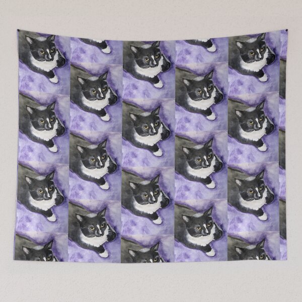 Item preview, Evan - Tuxedo Cat designed and sold by PaintedbyCarol.