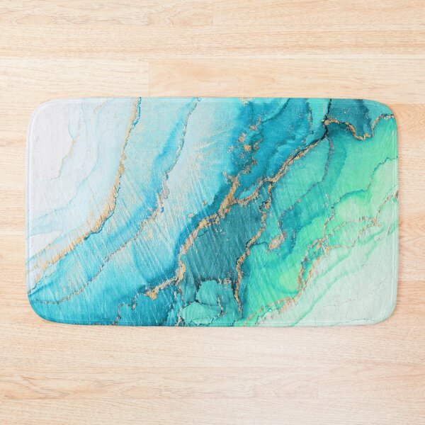 Item preview, Turquoise Aqua Gold Ocean designed and sold by Olga Shvartsur.