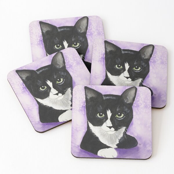 Item preview, Gracie - Tuxedo Cat  designed and sold by PaintedbyCarol.