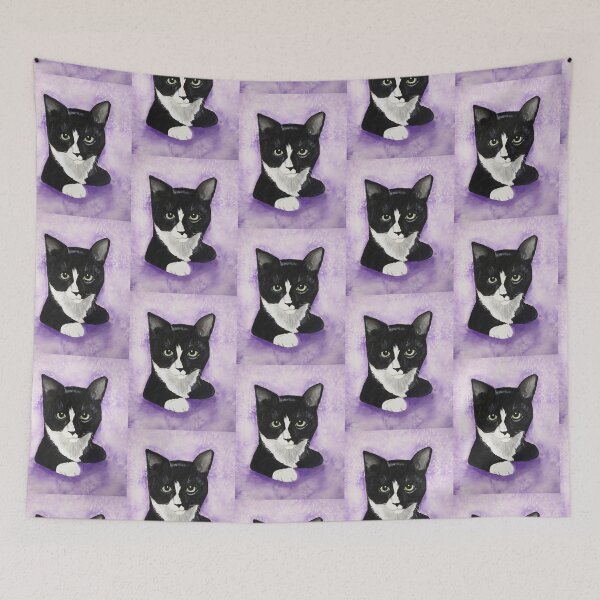 Item preview, Gracie - Tuxedo Cat  designed and sold by PaintedbyCarol.