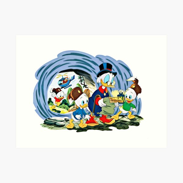 Ducktales, klassische Zeichentrickserie Kunstdruck