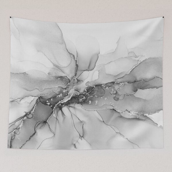 Item preview, Black and White Abstract Ink Art designed and sold by Olga Shvartsur.