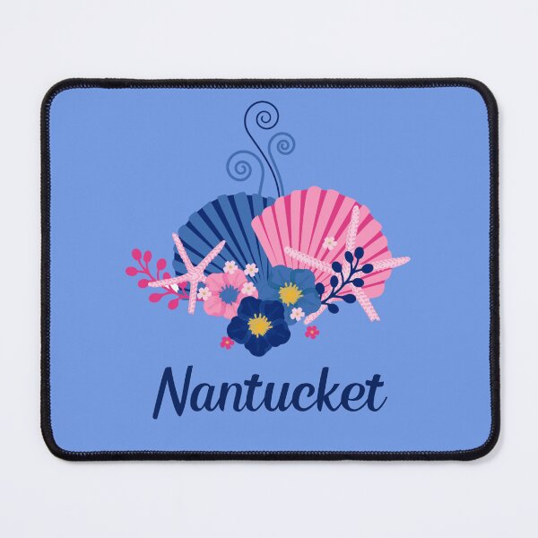 Item preview, Nantucket Island - Cape Cod Sea Shells and Summer Flowers and Starfish designed and sold by WigOutlet.