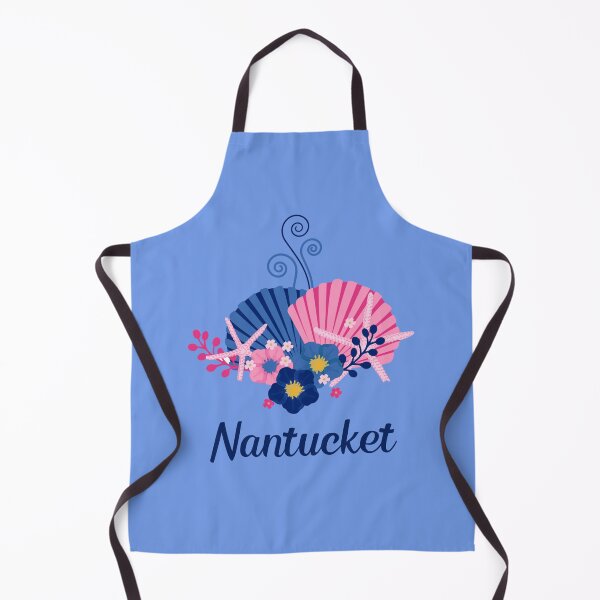 Item preview, Nantucket Island - Cape Cod Sea Shells and Summer Flowers and Starfish designed and sold by WigOutlet.