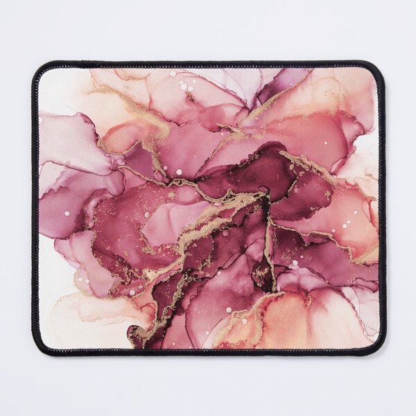 Item preview, Red Velvet and Gold Abstract Ink designed and sold by Olga Shvartsur.