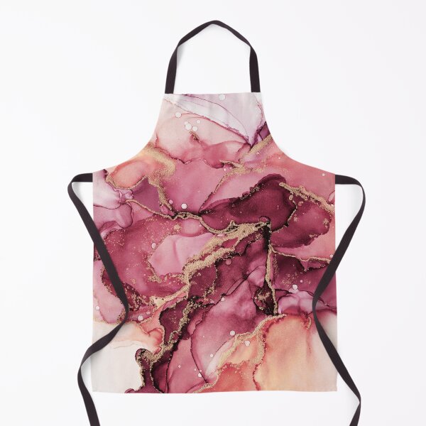 Item preview, Red Velvet and Gold Abstract Ink designed and sold by Olga Shvartsur.