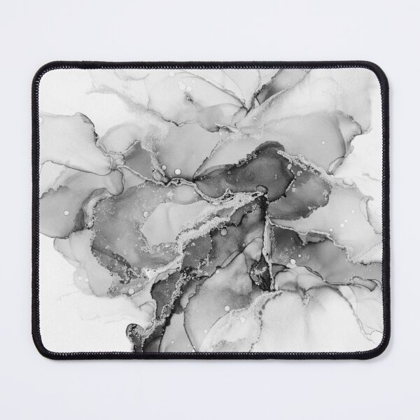 Item preview, Chrome Silver Abstract Ink designed and sold by Olga Shvartsur.