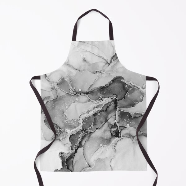 Item preview, Chrome Silver Abstract Ink designed and sold by Olga Shvartsur.