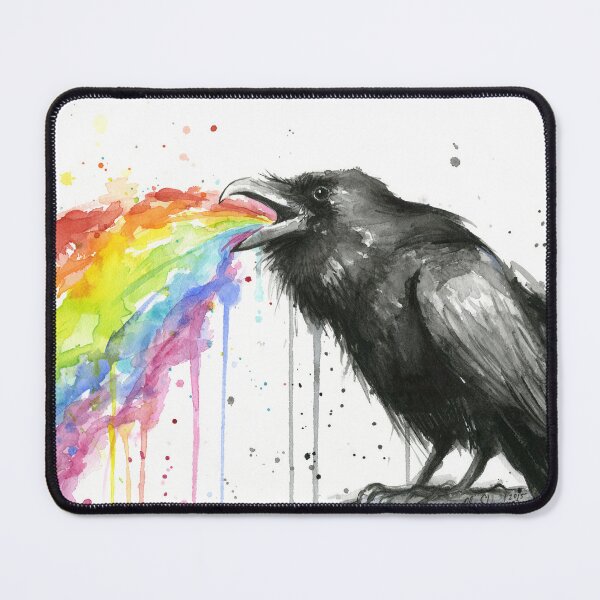 Item preview, Raven Tastes the Rainbow designed and sold by Olga Shvartsur.