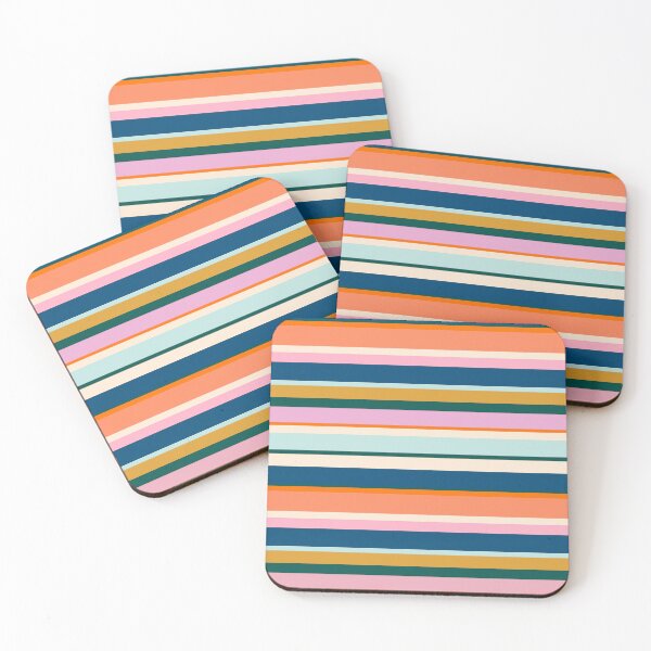 Item preview, Fresh Summer Colorful Striped Pattern designed and sold by trajeado14.