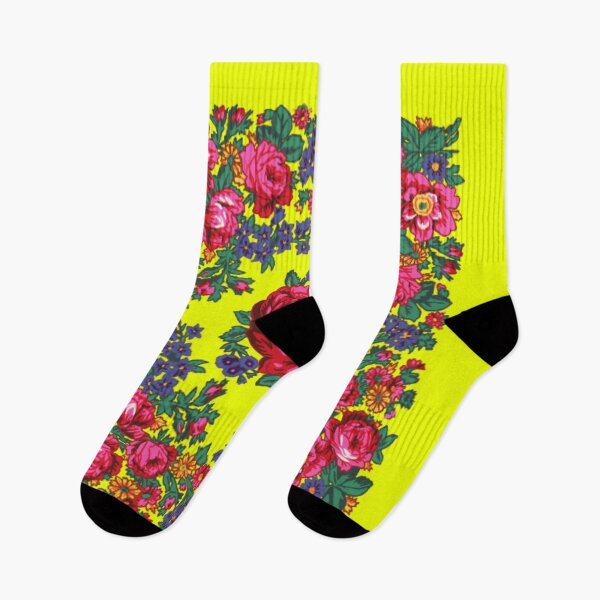 Item preview, Amarillo brillante / Rosa Rosa de té Estampado floral nativo designed and sold by JMWCD.