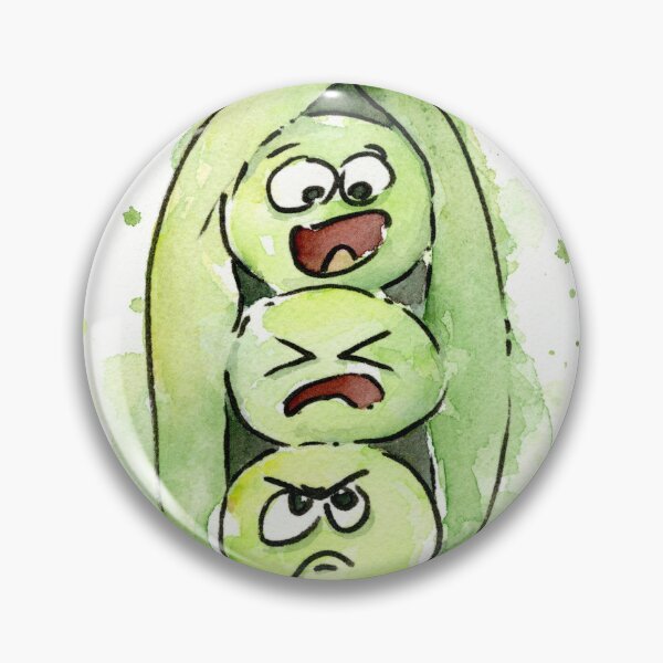 Item preview, Peas in a Pod Fun Whimsical Watercolor Painting designed and sold by Olga Shvartsur.