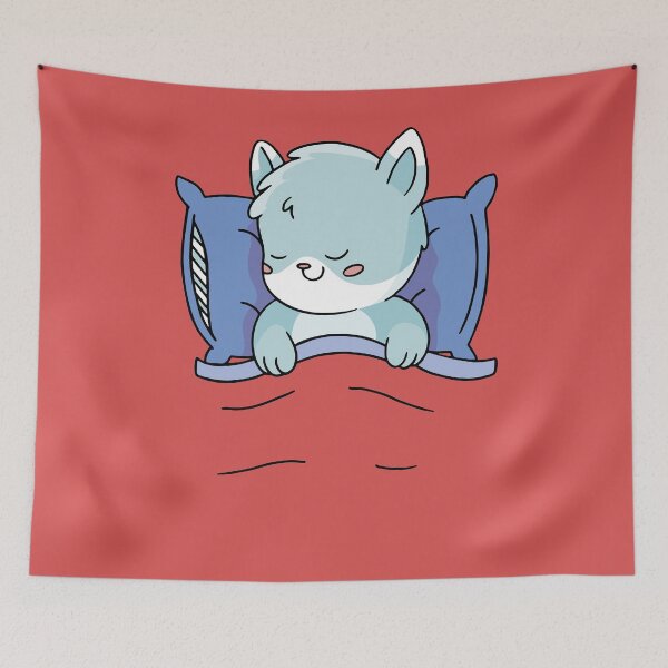 Item preview, Sleeping Kawaii Cat designed and sold by MyStyleStore4.