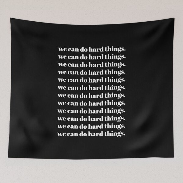 Item preview, We Can Do Hard Things, Inspirational Quote, Motivational Quotes designed and sold by grandlovely.