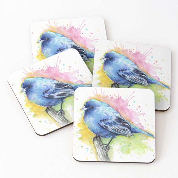 Item preview, Blue Bird Watercolor designed and sold by Olga Shvartsur.