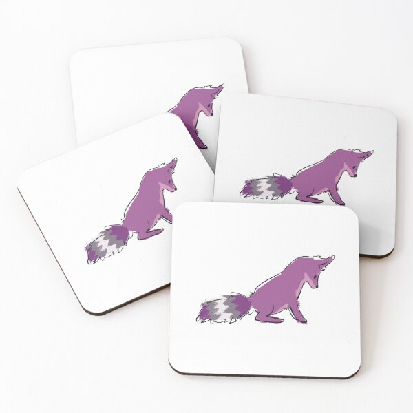 Item preview, gray ace fox | subtle pride flag designed and sold by sunfloras.