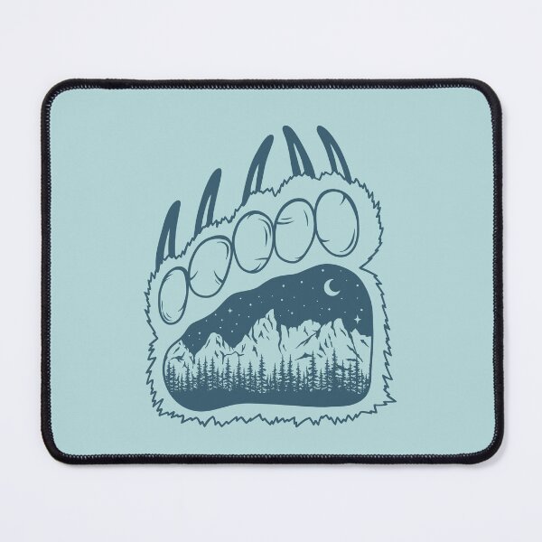 Item preview, Northern Bear Paw (Blue) designed and sold by Sarah Lumley.