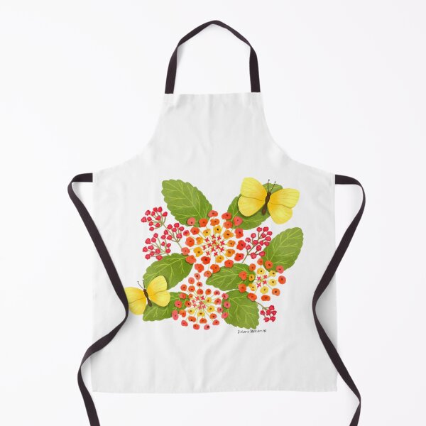 Item preview, Lantana Flowers and Yellow Butterflies designed and sold by julianamotzko.
