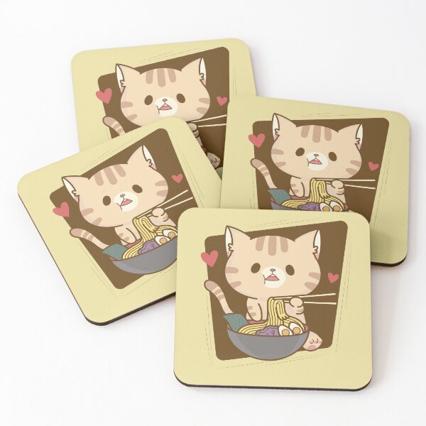 Item preview, Kawaii Neko Ramen Cute Ramen Cat designed and sold by MyStyleStore4.