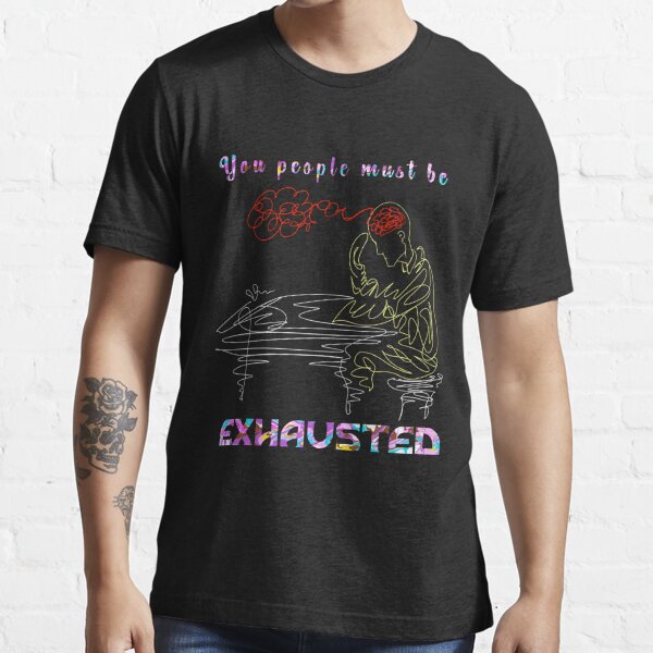 Exhausted Power Worker Essential T-Shirt