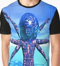 Alien Sculpture Graphic T-Shirt