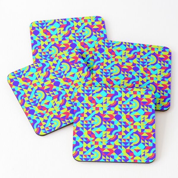 Item preview, geometric colorful patterns conceptual Art - Abstract Neo Geo graphic design designed and sold by Design Repo.
