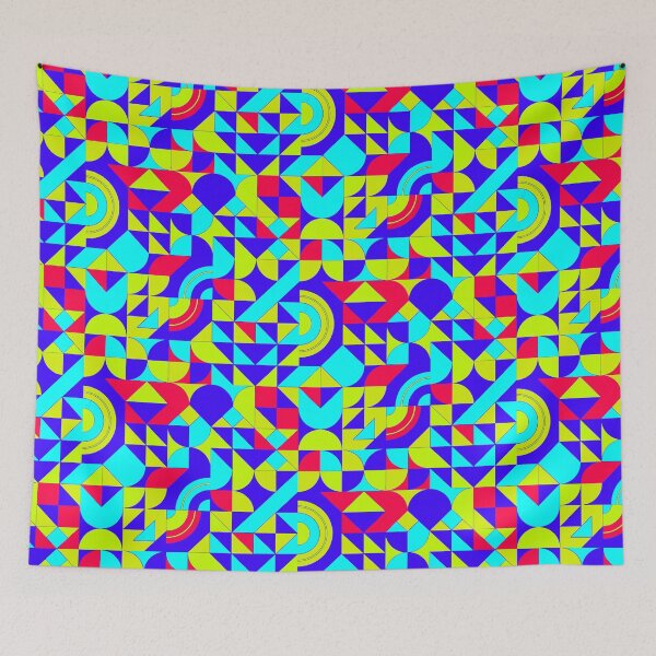 Item preview, geometric colorful patterns conceptual Art - Abstract Neo Geo graphic design designed and sold by Design Repo.