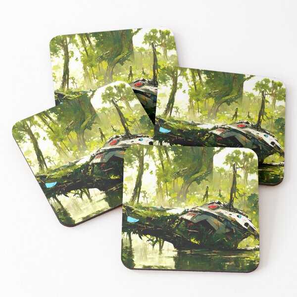 Item preview, Alien ship crash site in the swamp designed and sold by lostcauseblue.