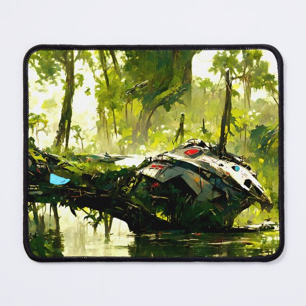 Item preview, Alien ship crash site in the swamp designed and sold by lostcauseblue.